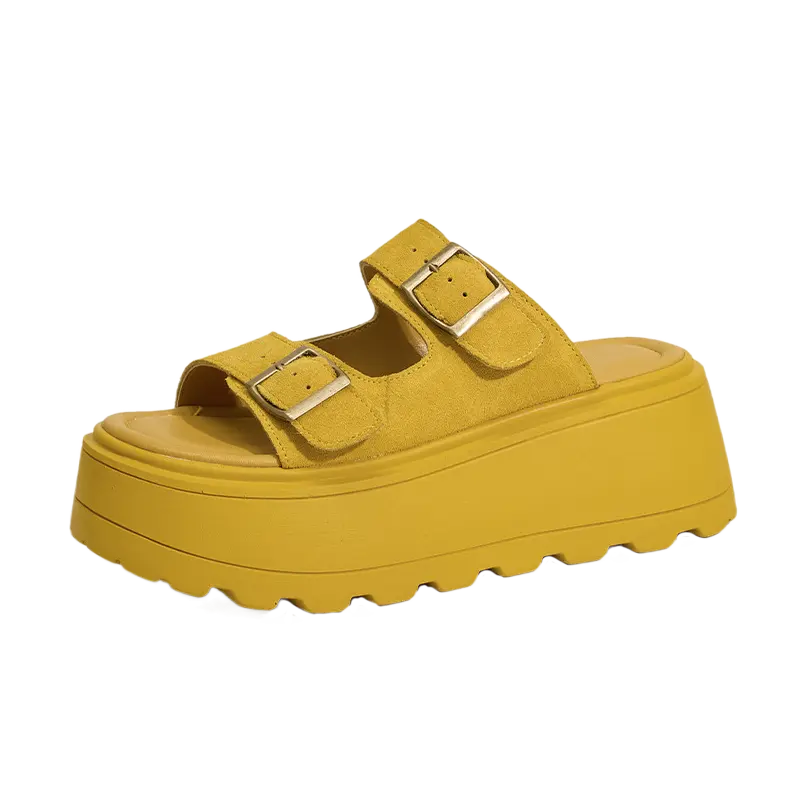 QINGZHUHU Женские тапочки-шлёпанцы желтые, цвет Yellow