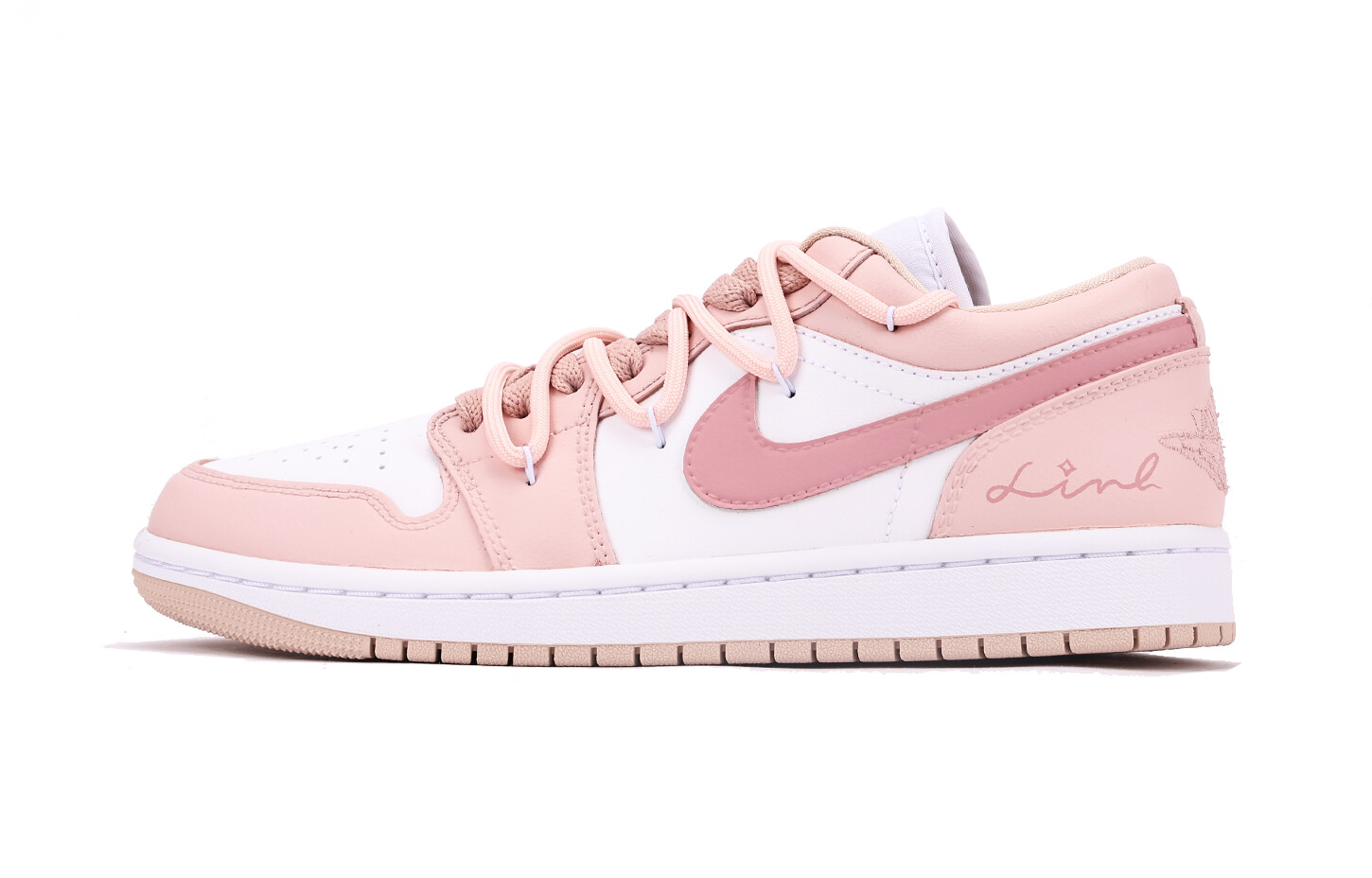 

Кроссовки Air Jordan 1 Vintage Basketball Shoes Unisex Low-top Pink, розовый