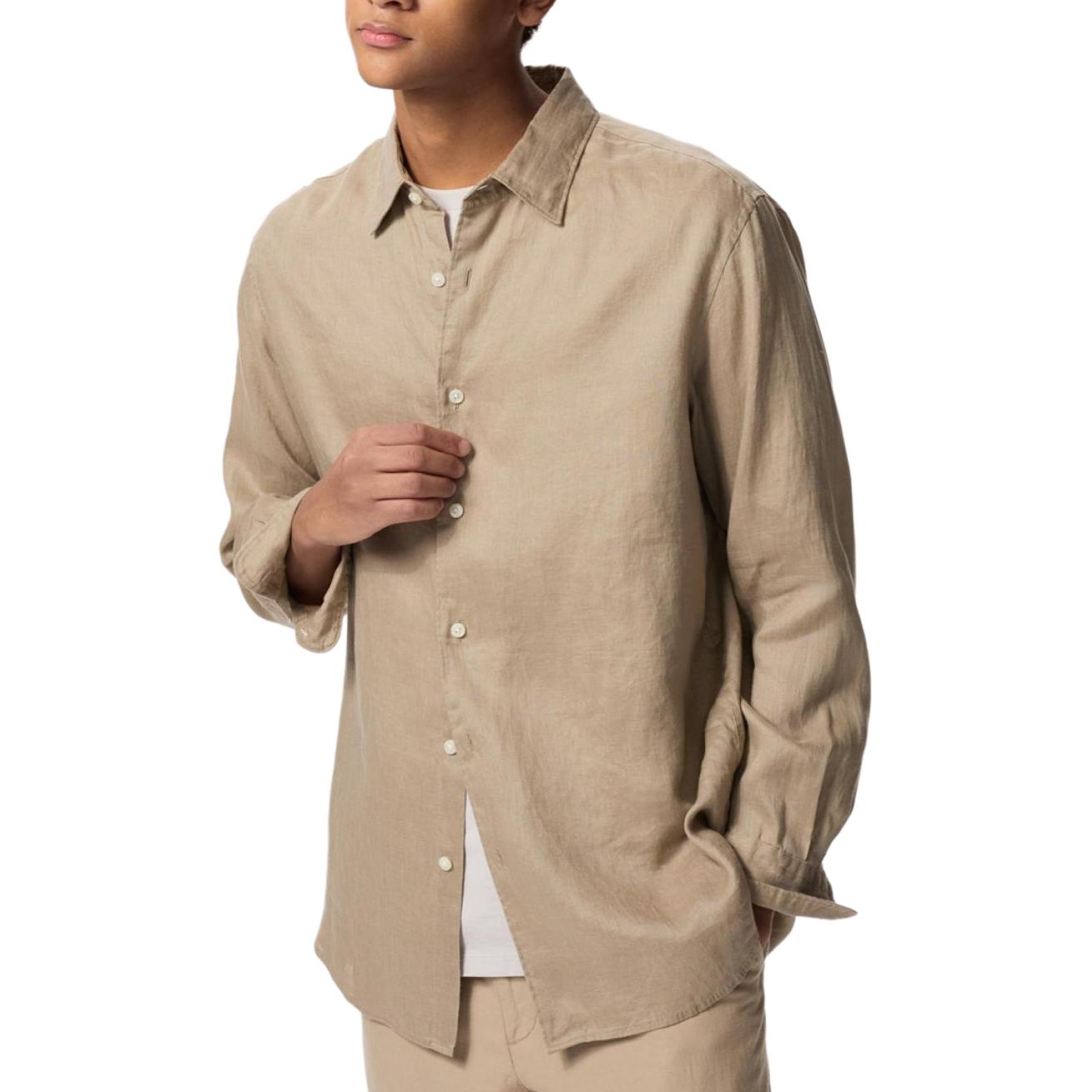 Рубашка Unisex Dark Beige UNIQLO, темно-бежевый — фото 4