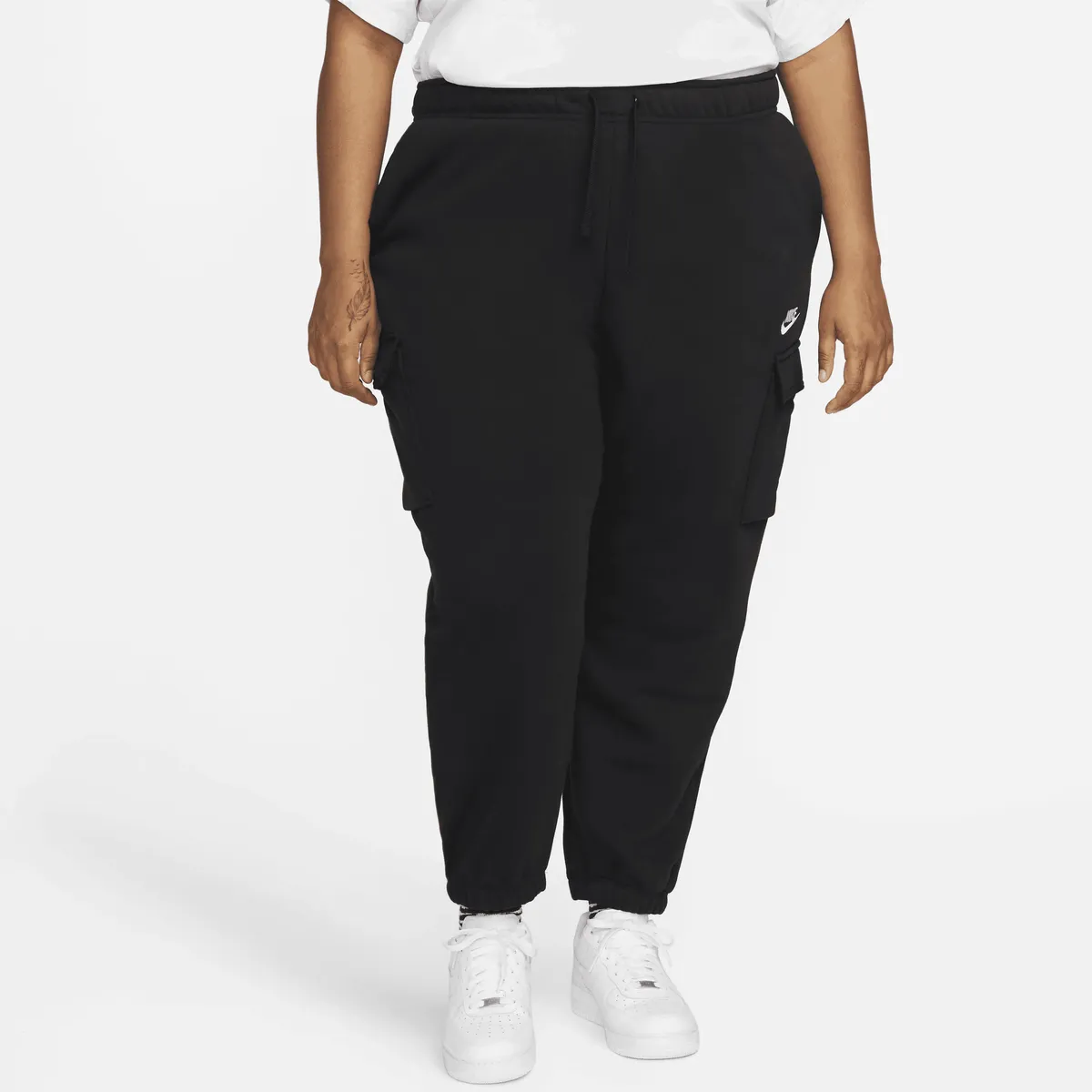 

Брюки-карго Nike Sportswear "W NSW CLUB FLC PANT CARGO PLUS", белый