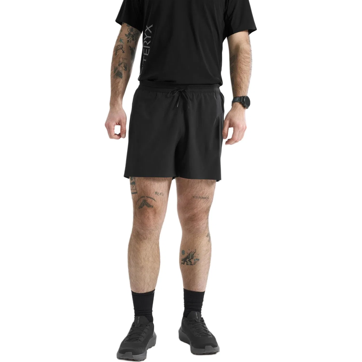 Шорты для бега Arc'teryx Norvan мужские Arcteryx, Cloud Ling Blue/Black Sapphire/Alpine/Black Sapphire — фото 4