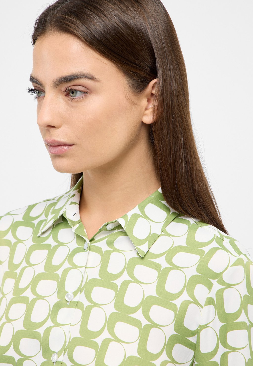 

Блузка на пуговицах REGULAR FIT Eterna, зеленый