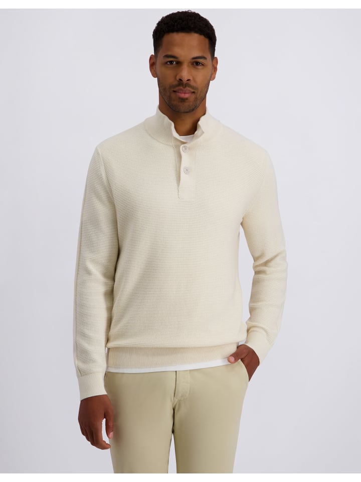 

Pierre Cardin Вязаный свитер жемчужно-белого цвета