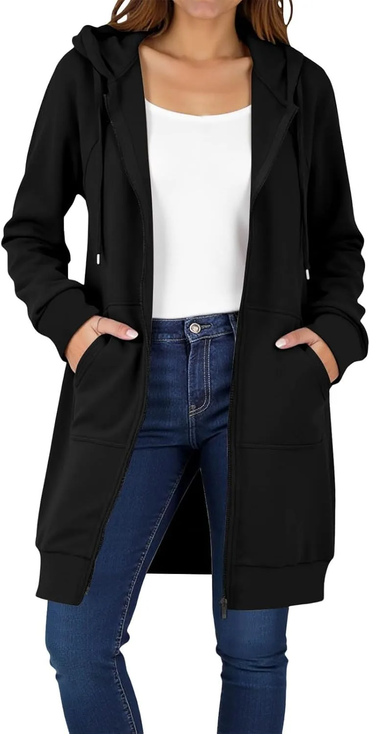 

Женский удлиненный худи оверсайз с молнией GOHRSHA