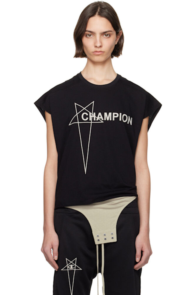 

Черная майка-топ Champion Edition Micro Tatlin Rick Owens