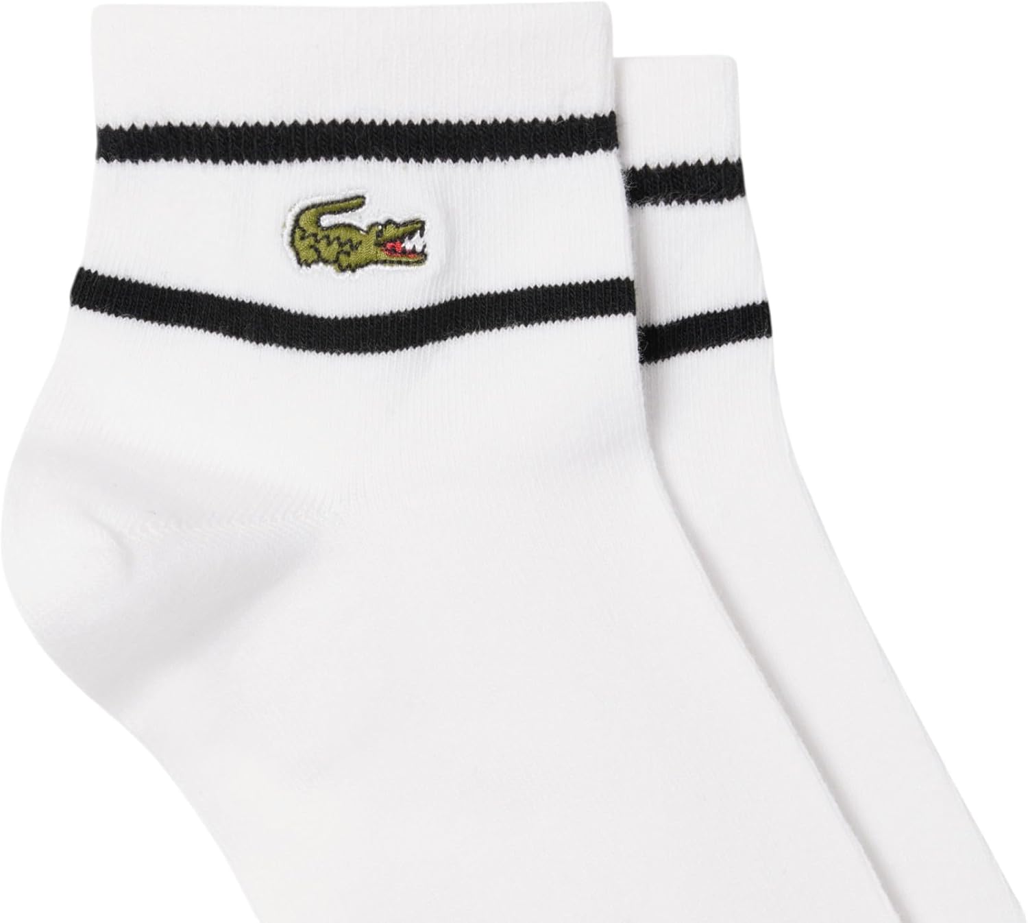 Lacoste unisex-adult 2-pack носки из смеси органического хлопка, White — фото 2