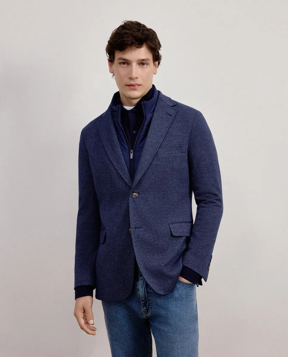 

Мужская куртка с диагональной модульной вязкой Dustin, коричневый