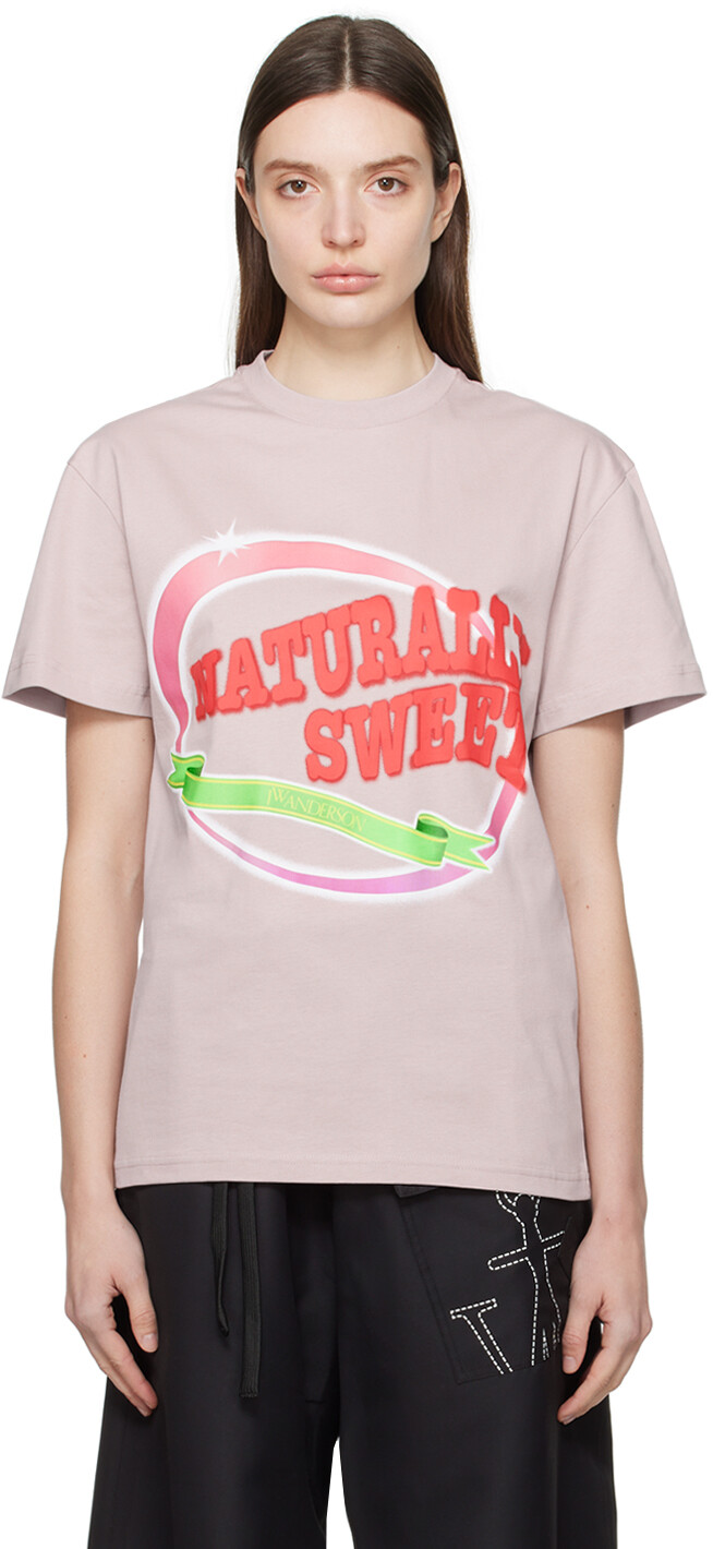 

Фиолетовая футболка «Naturally Sweet» Jw Anderson, цвет Purple