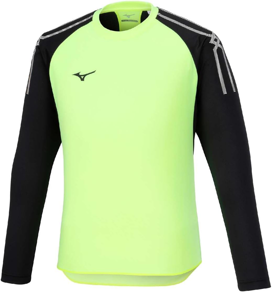 

Футболка с длинным рукавом MC Line Track & Field Wear, Dynamotion Fit, U2MAB550 Mizuno, черный/салатовый