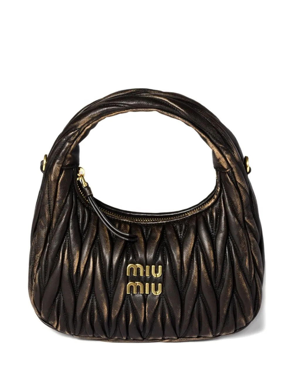 

Стеганая сумка на плечо Wander MIU MIU, коричневый