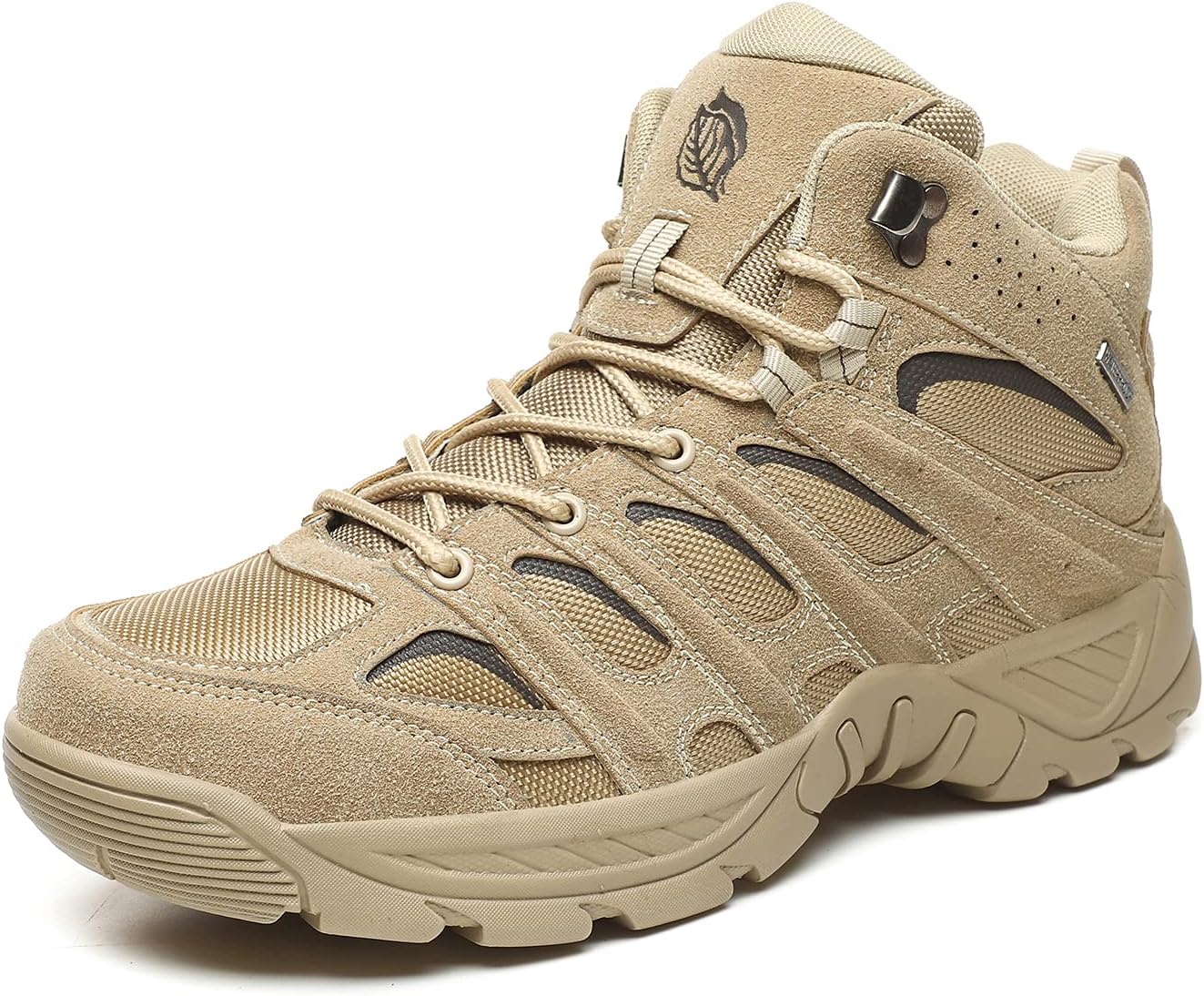 

Мужские кожаные водонепроницаемые походные ботинки ZHOUPULP, легкие, противоскользящие, для трейлраннинга и зимнего трекинга, хаки