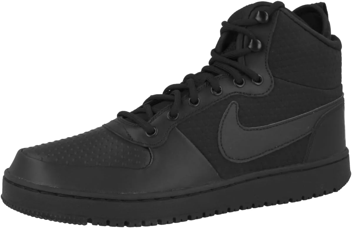 Мужские кроссовки Nike Court Borough Mid Winter с высоким воротником, черный — фото 2