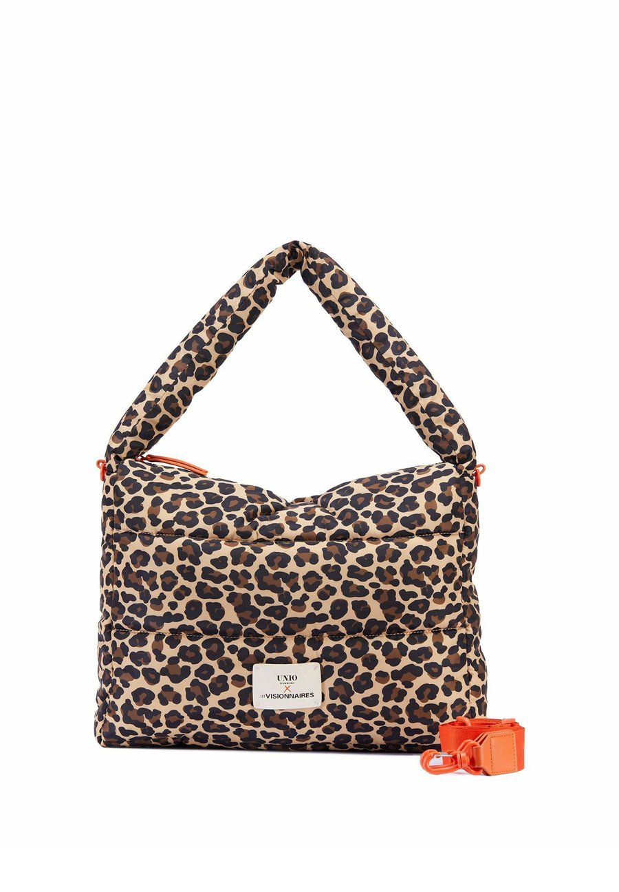 

Сумка Les Visionnaires UNIO HOBO SCHULTER, Leo Print/Dark Brown