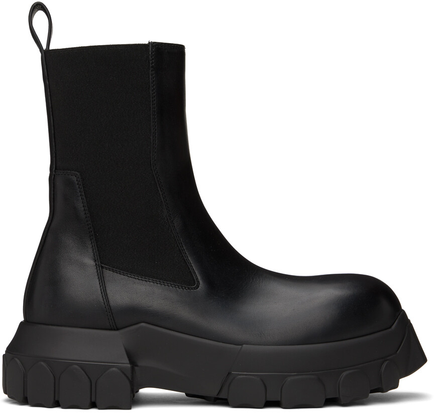 

Черные ботинки челси Beatle Bozo Tractor Rick Owens, цвет Black/Black
