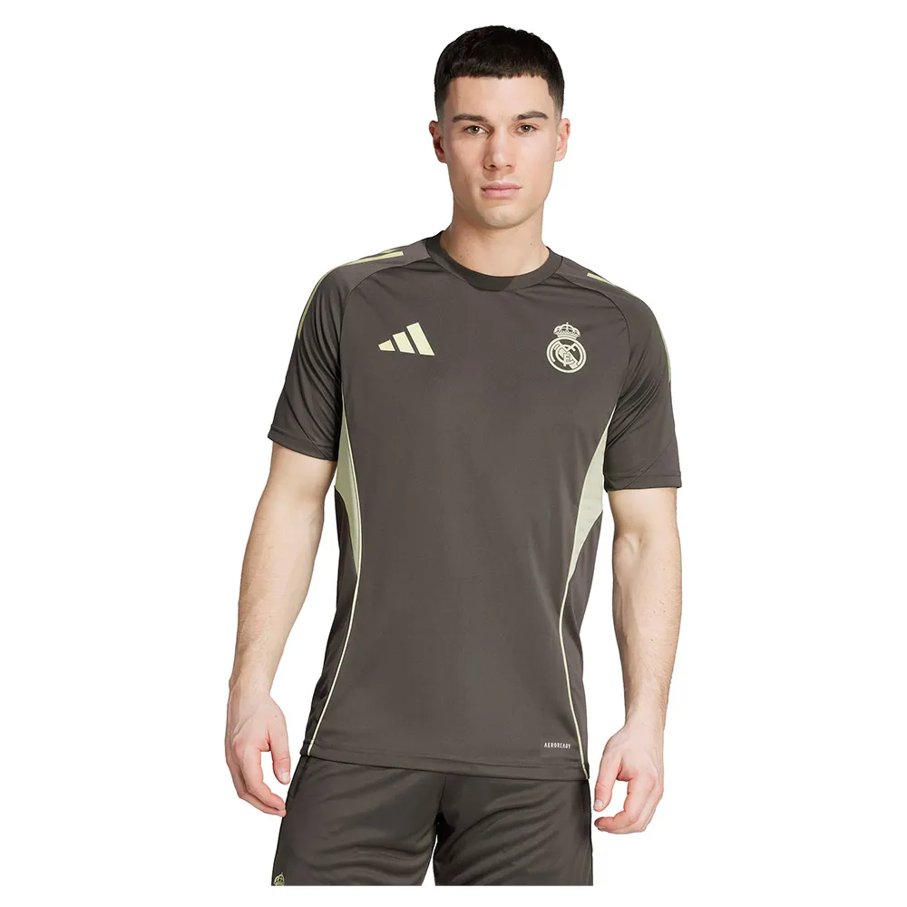 

Футболка с коротким рукавом adidas Real Madrid Tiro 25/26 Competition training, коричневый