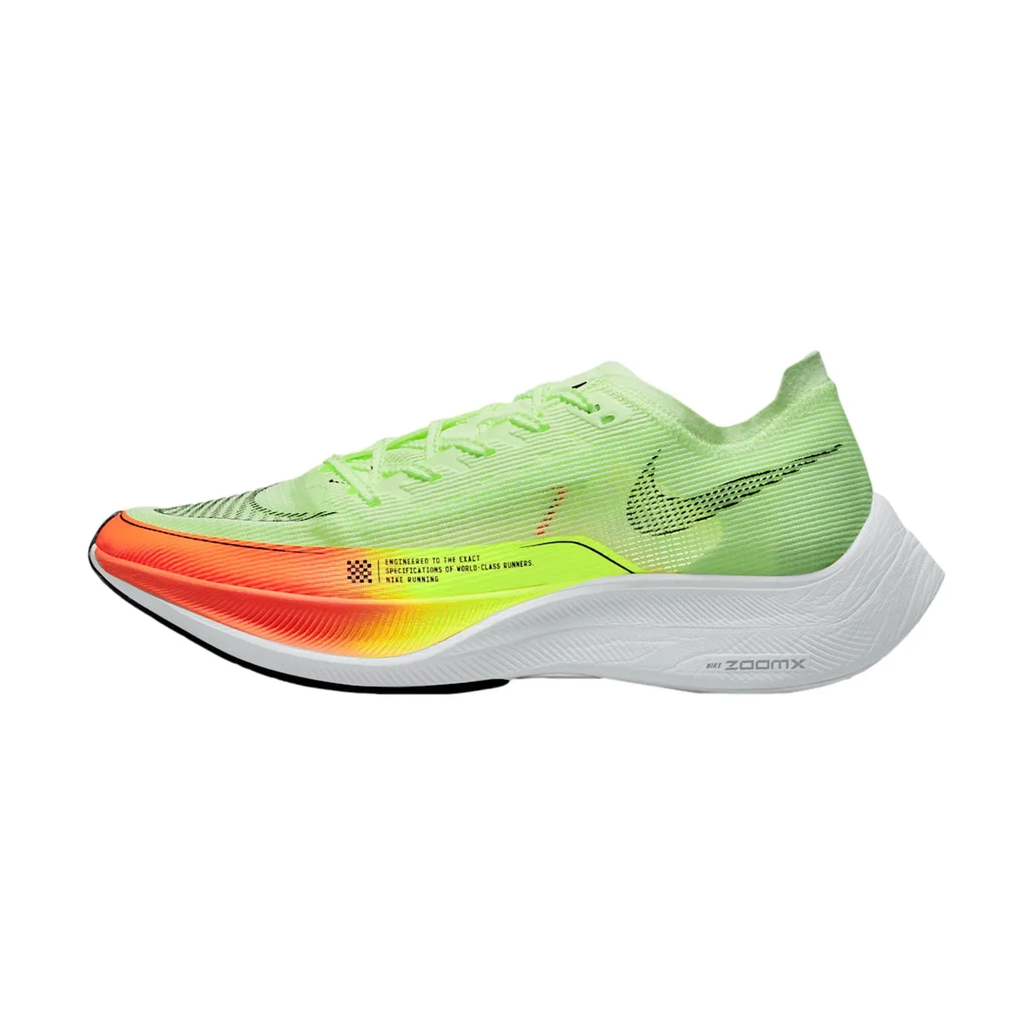 Мужские кроссовки Nike ZoomX Vaporfly Next% 2 Barely Volt / Black - Hyper Orange CU4111-700