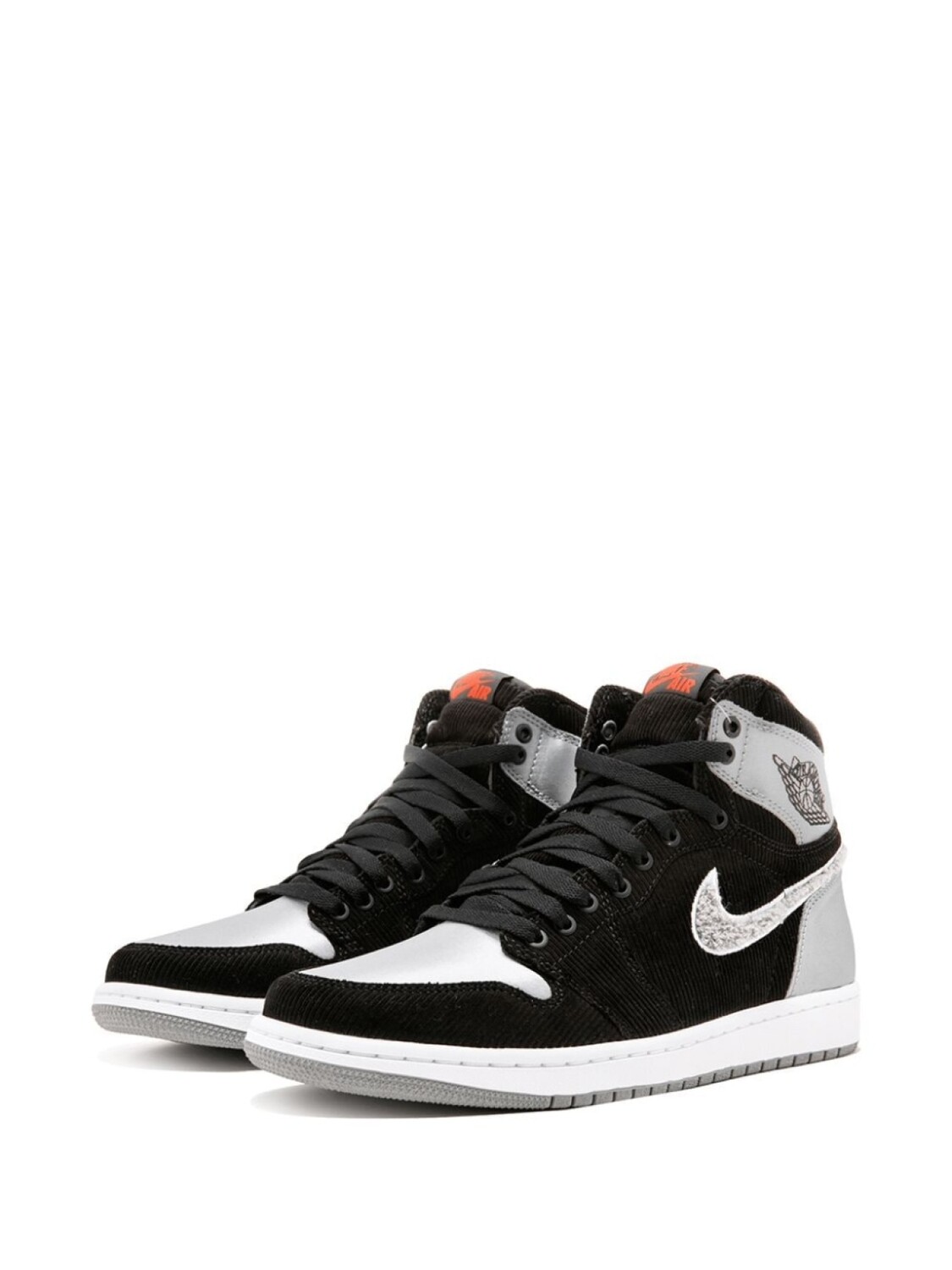 Кроссовки Jordan Air Jordan 1 Retro, серый/черный — фото 2