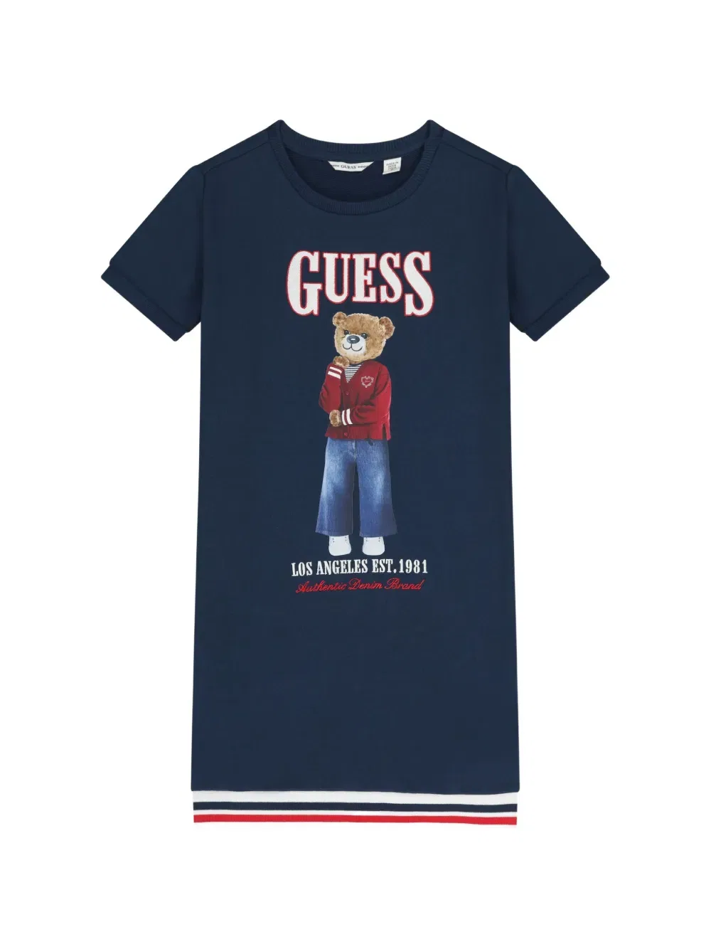 Платье с принтом Guess Usa, синий
