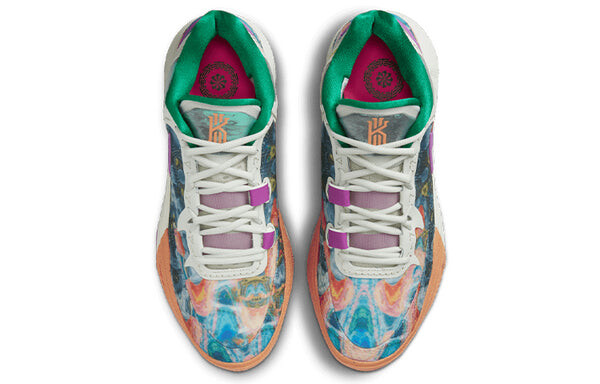 Кроссовки Nike Kyrie 8 EP 'Circle Of Life', цвет light bone/yellow strike/malachite/orange trance/vivid purple/hyper pink — фото 4