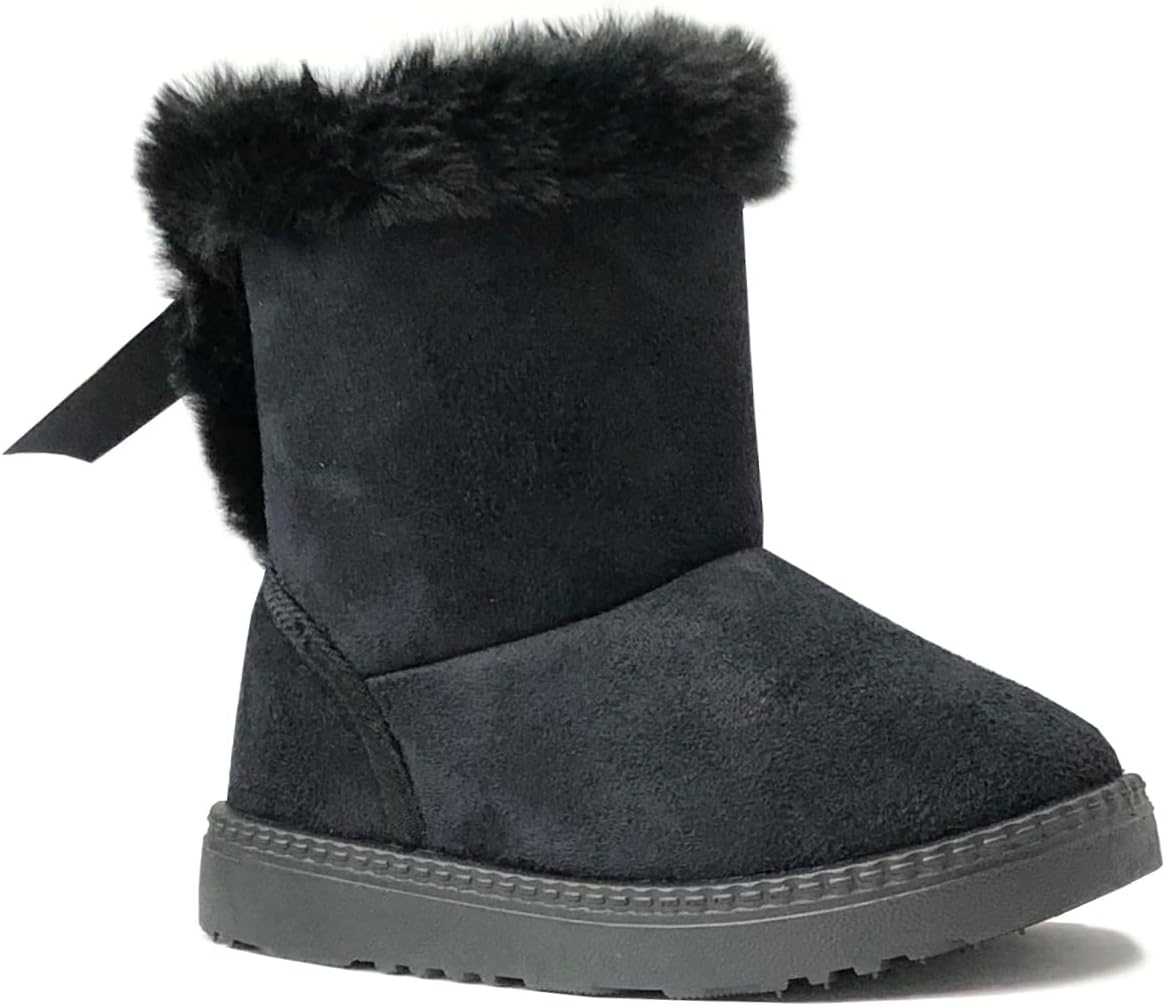 

Детские ботинки REDVOLUTION для малышей, девочек, с милым бантиком-бабочкой | Ботинки из искусственной кожи с помпоном (для малышей/маленьких детей)