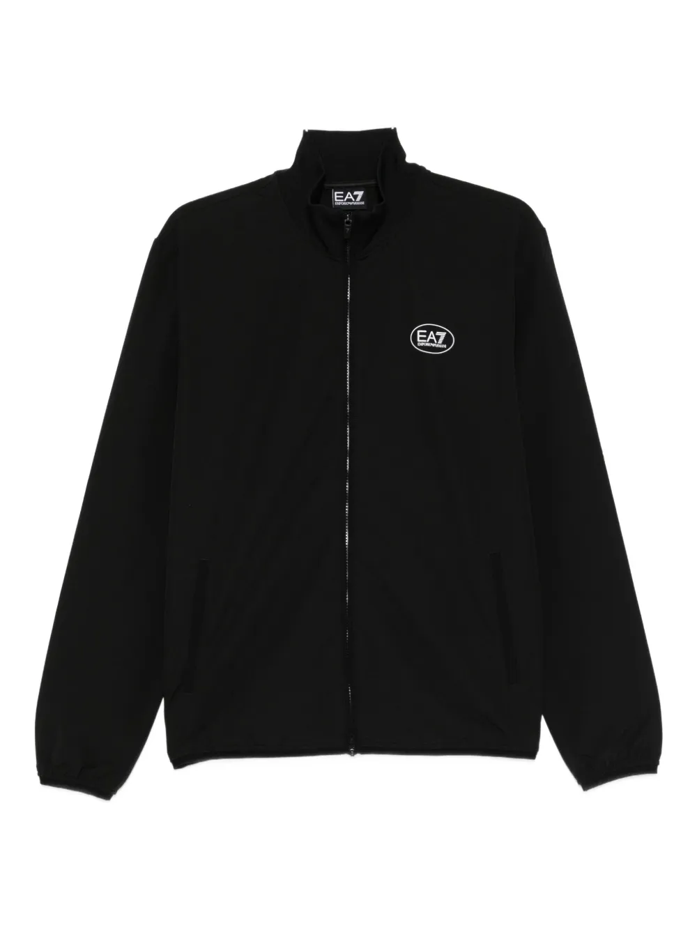 

Свитер на молнии с логотипом Ea7 Emporio Armani, черный