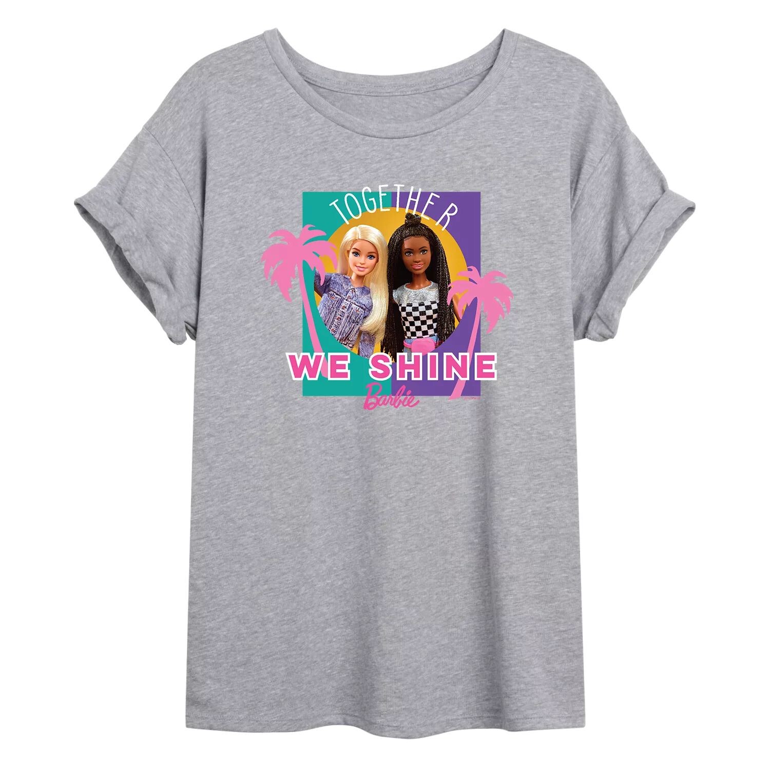 

Футболка большого размера Junior's Barbie Together Licensed Character, серый