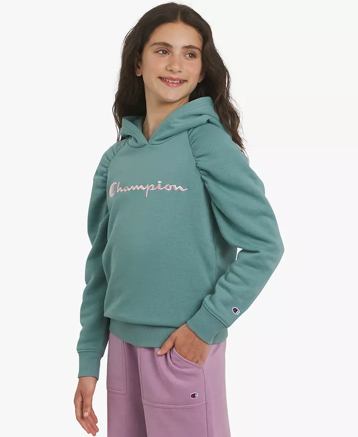 

Большая толстовка с капюшоном для девочек Champion, синий