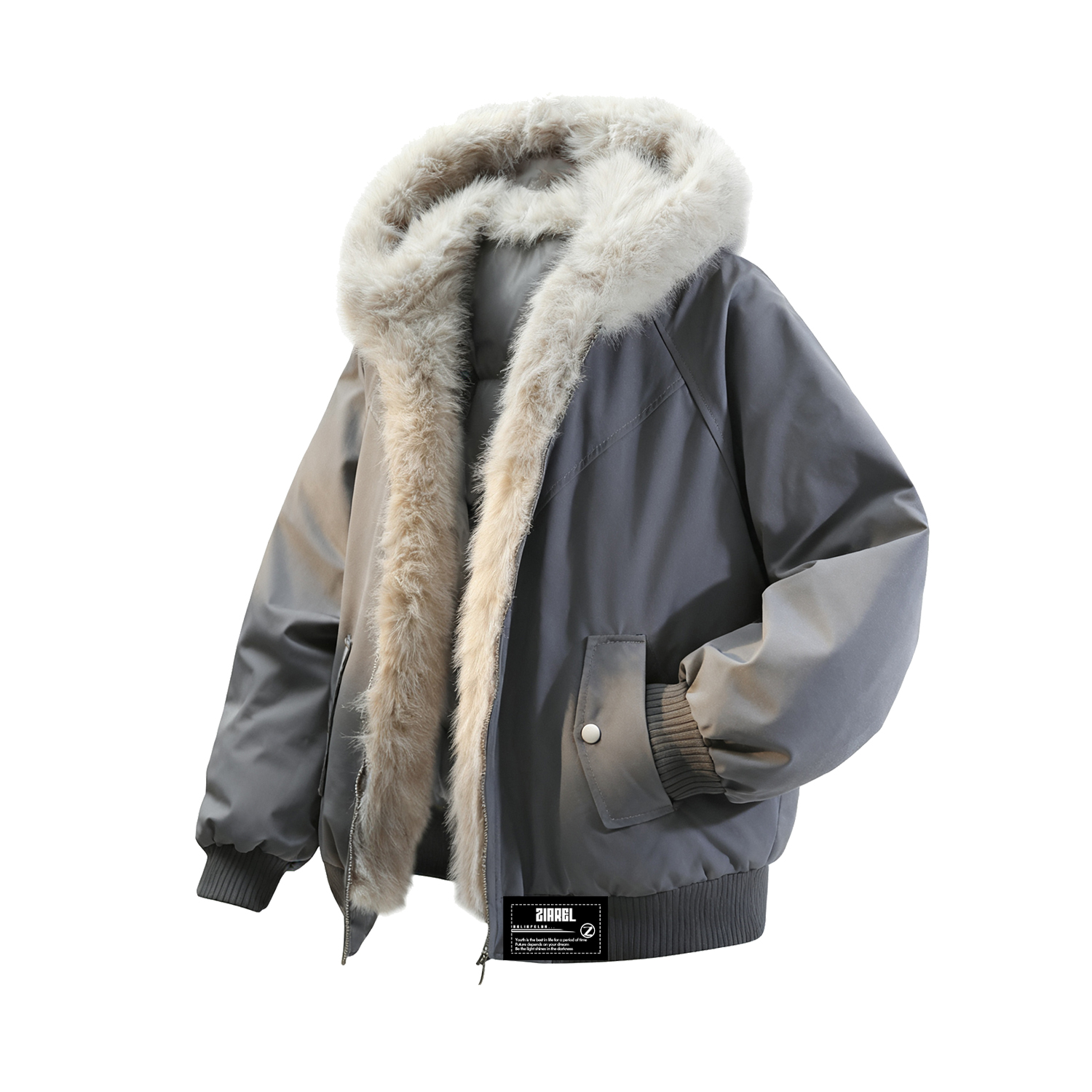 

Пуховик Unisex Thickened ZIAREL, темно-серый