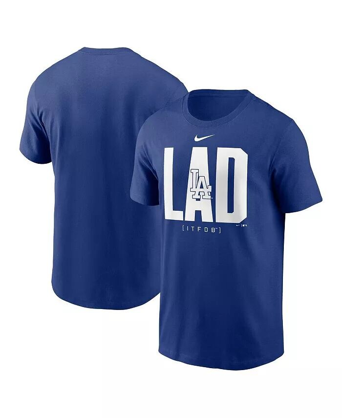

Мужская футболка с табло Royal Los Angeles Dodgers Nike, синий