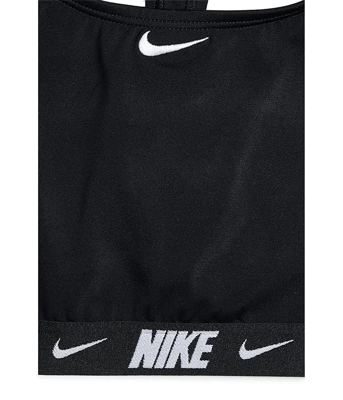 Купальный костюм Logo Tape Racerback Bikini & Short Set Nike Kids, Black — фото 3