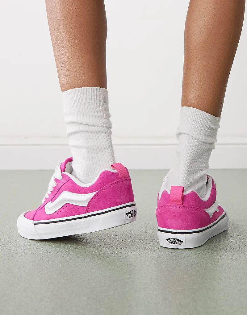 Розовые кроссовки Vans Knu skool — фото 4