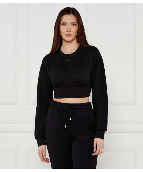 

Толстовка Cropped fit Patrizia Pepe, черный