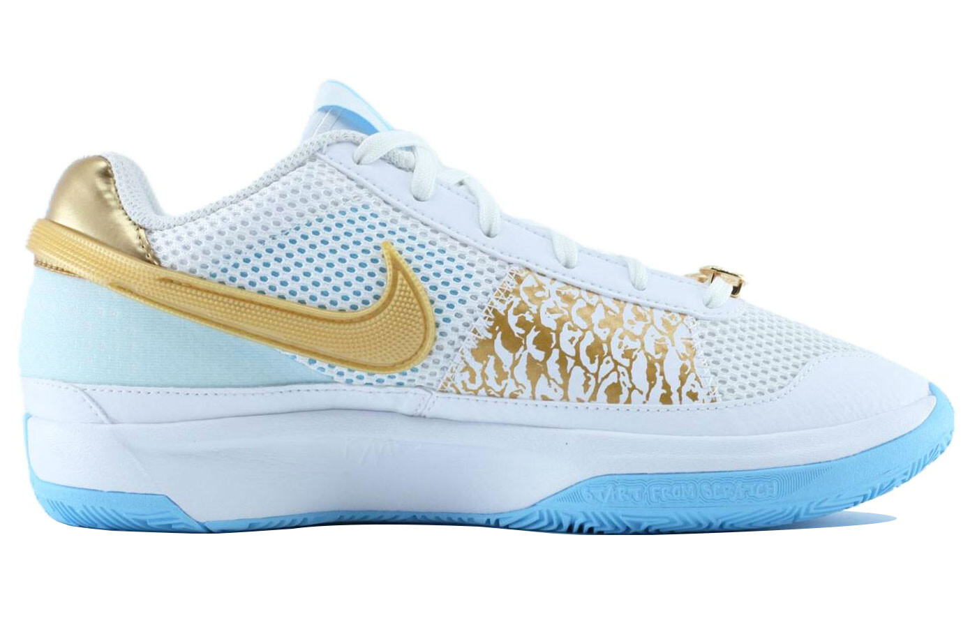 

Баскетбольные кроссовки Nike Ja 1 унисекс, White/Gold