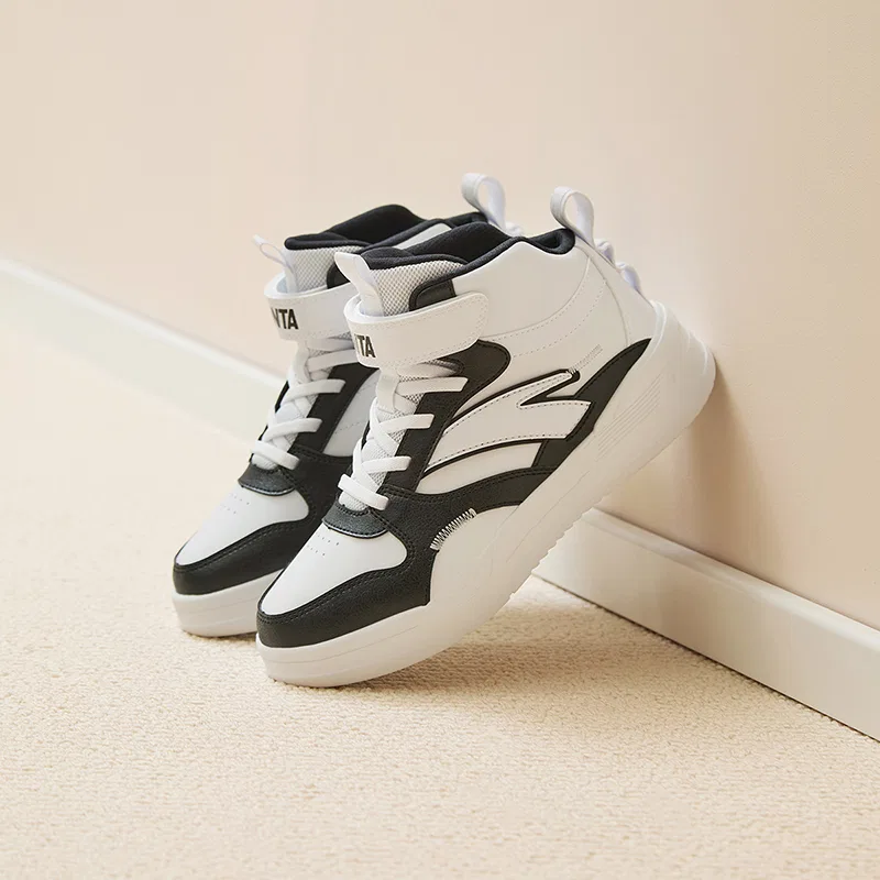 Кроссовки для скейтбординга высокие Antakids White Black — фото 3