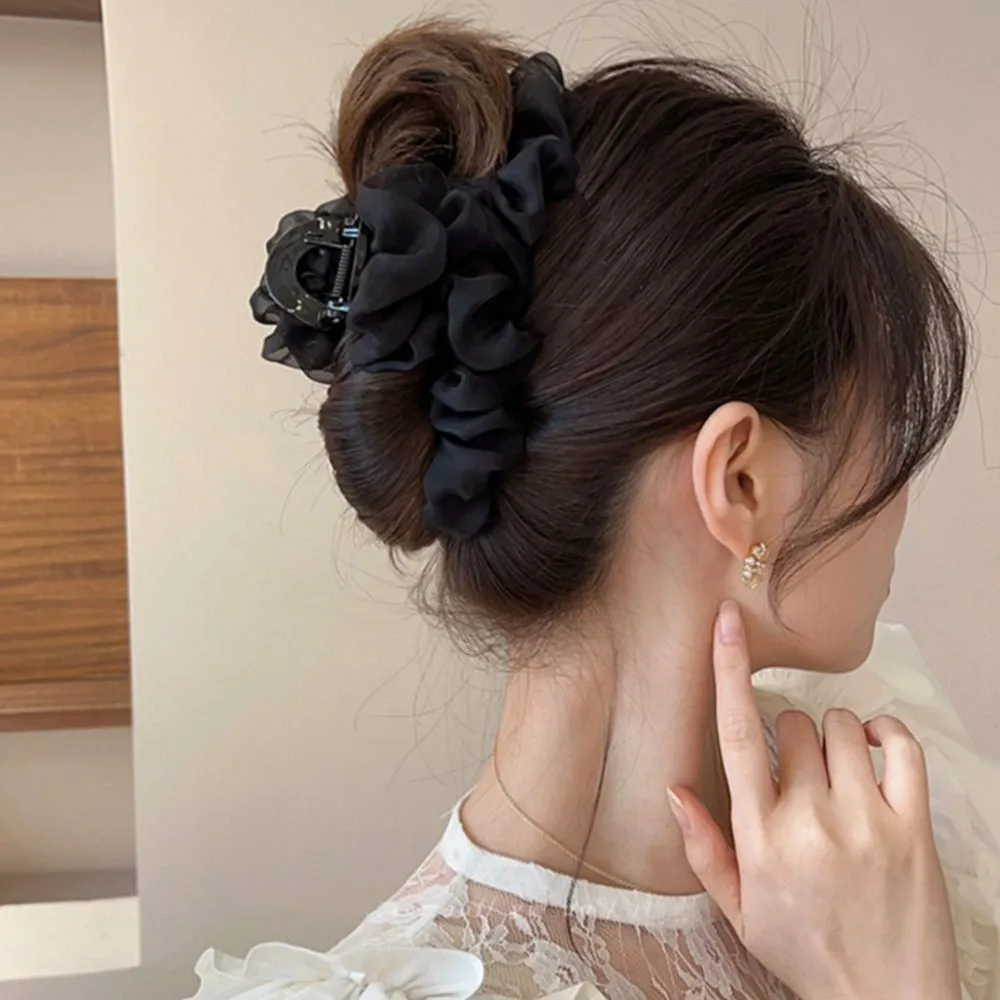 Заколки для волос, оборки, заколки для пучков Miniministore, black