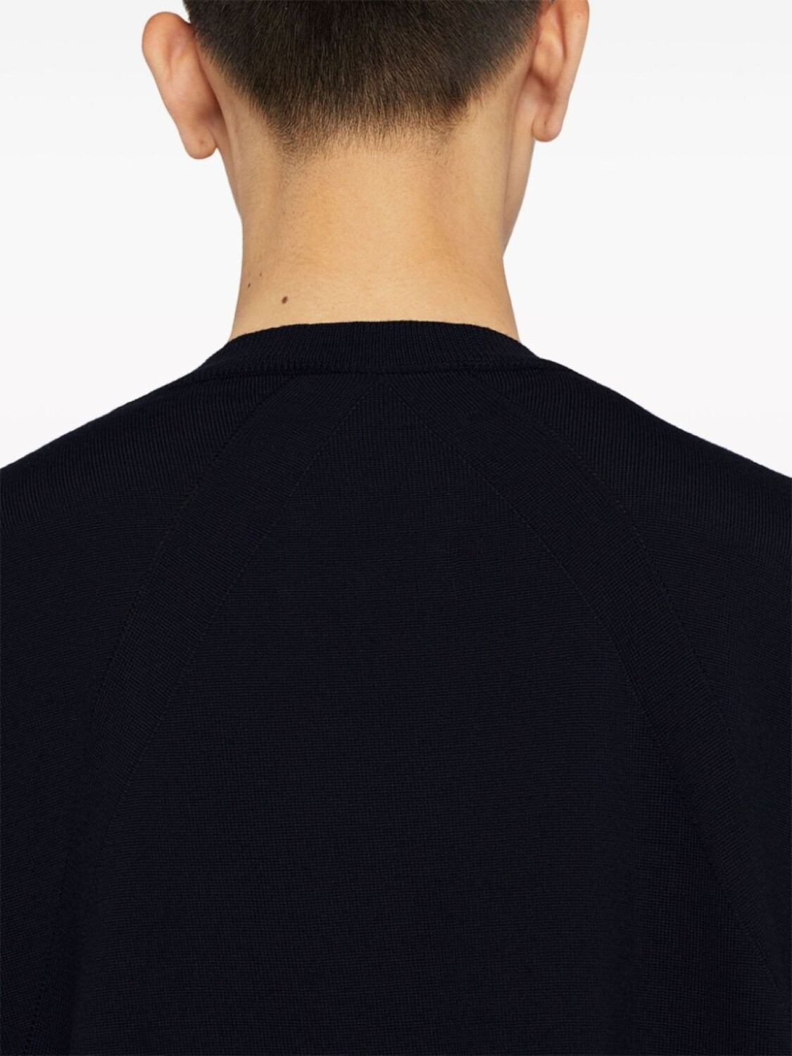 Шерстяная футболка с круглым вырезом Jil Sander, синий — фото 3