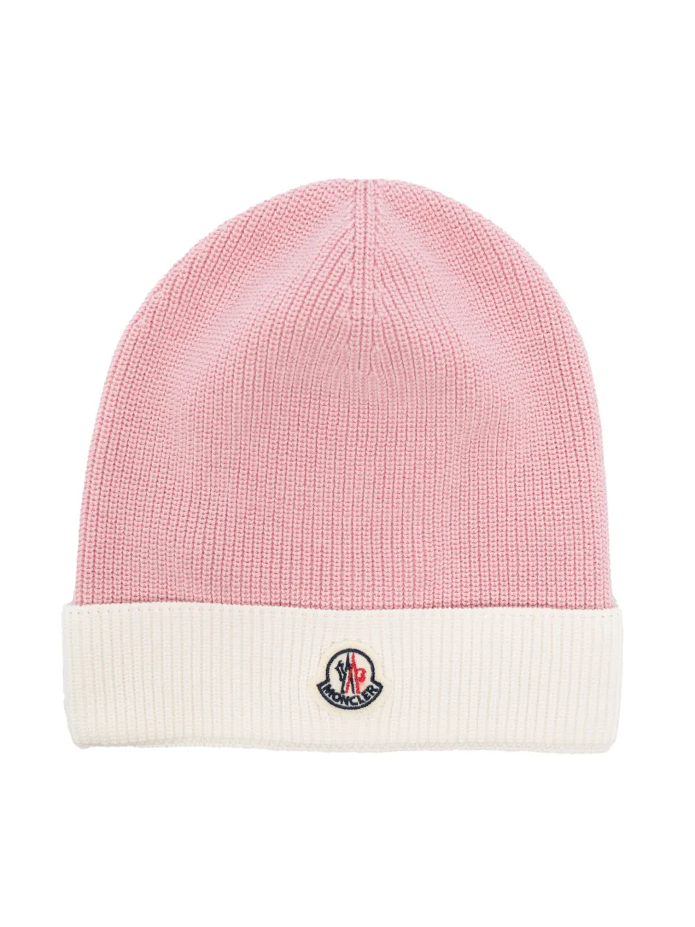 

Шапка бини в двух тонах Moncler Enfant, розовый