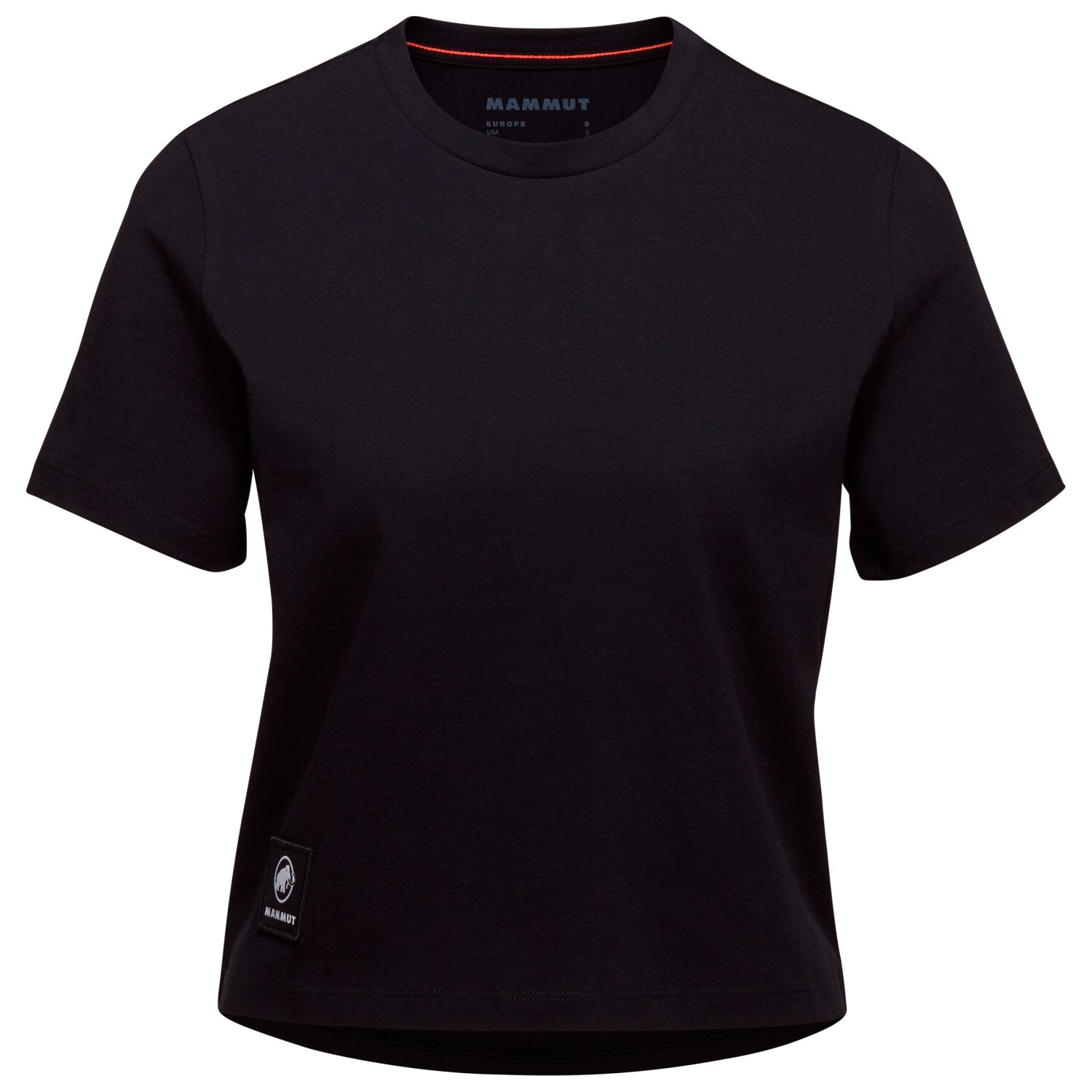 

Женская укороченная футболка Massone с нашивкой Mammut Massone T-Shirt Cropped Patch, черный