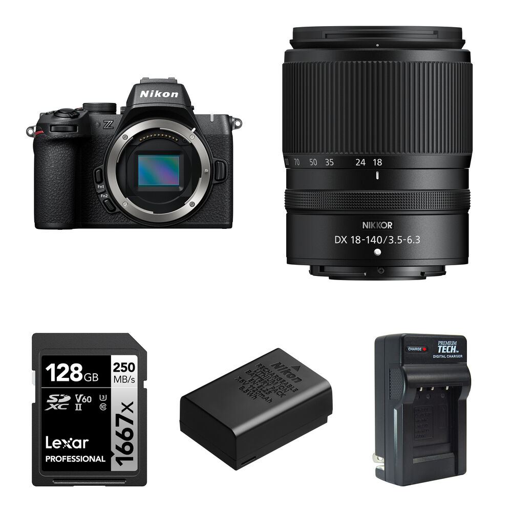 

Беззеркальная камера Nikon Z50 II Mirrorless Camera with 18-140mm f/3.5-6.3 Lens and