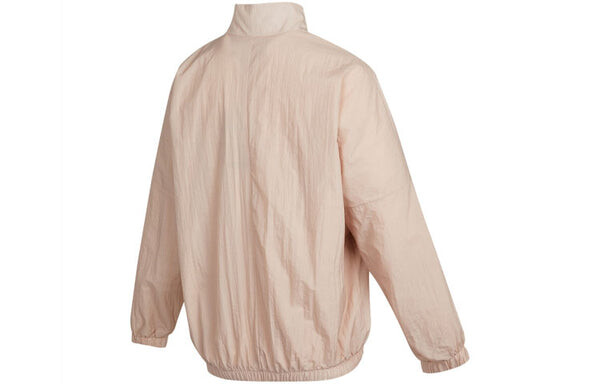 Куртка (WMNS) Nike Sportswear Essential Logo Pattern Wrinkled Woven Loose Stand Collar Jacket Pink, розовый — фото 2