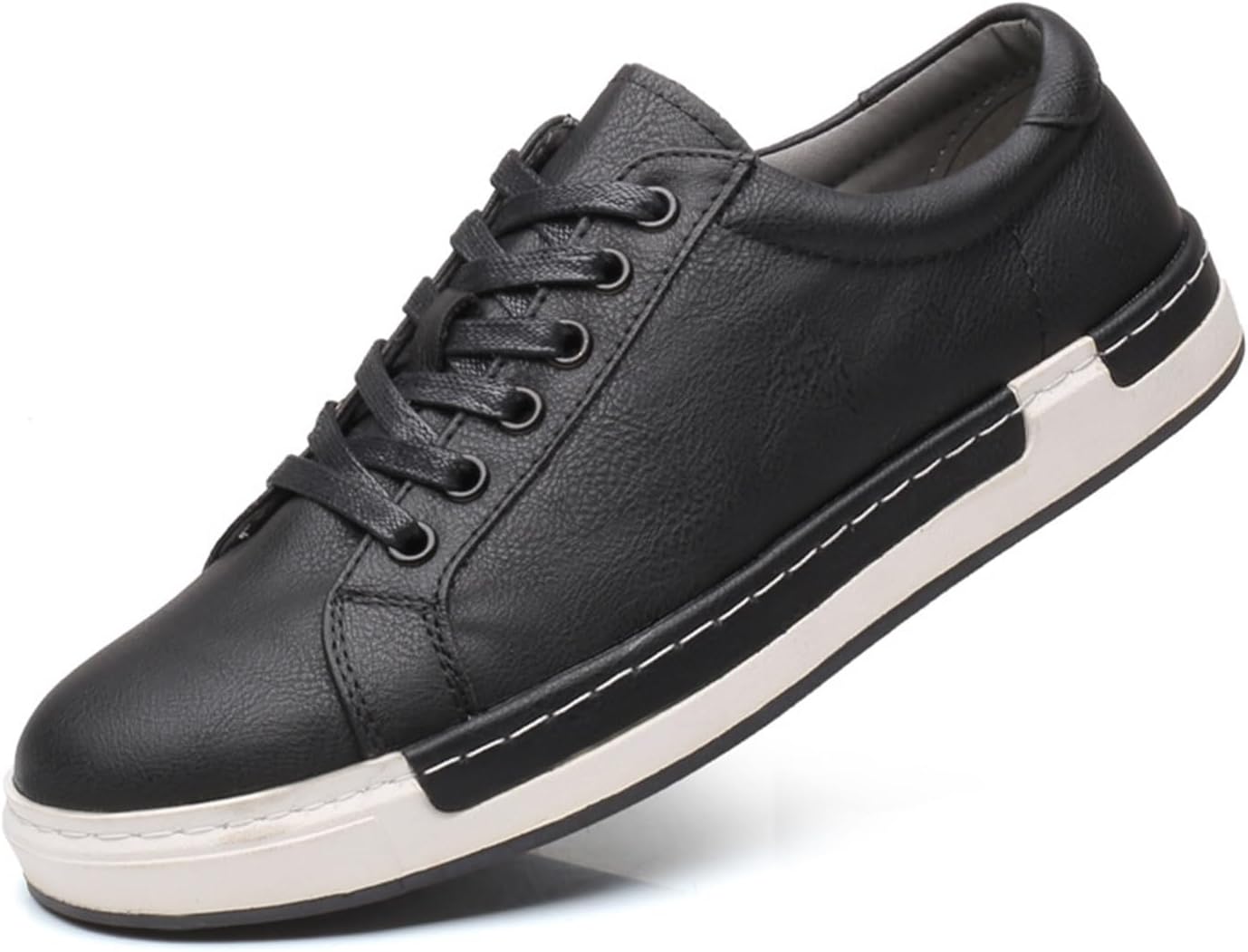 

Мужские повседневные туфли на шнуровке, деловые кроссовки, простые свободные оксфорды, модная повседневная обувь для мужчин Generic, черный