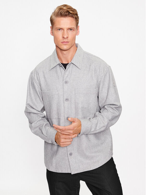 

Рубашка стандартного кроя Calvin Klein, серый