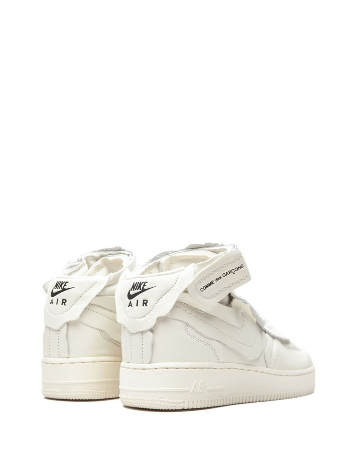 Nike кроссовки Air Force 1 Mid из коллаборации с Comme des Garçons, белый — фото 3