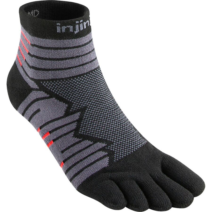 

Носки Injinji Run Technical Mini-Crew Injinji, Onyx