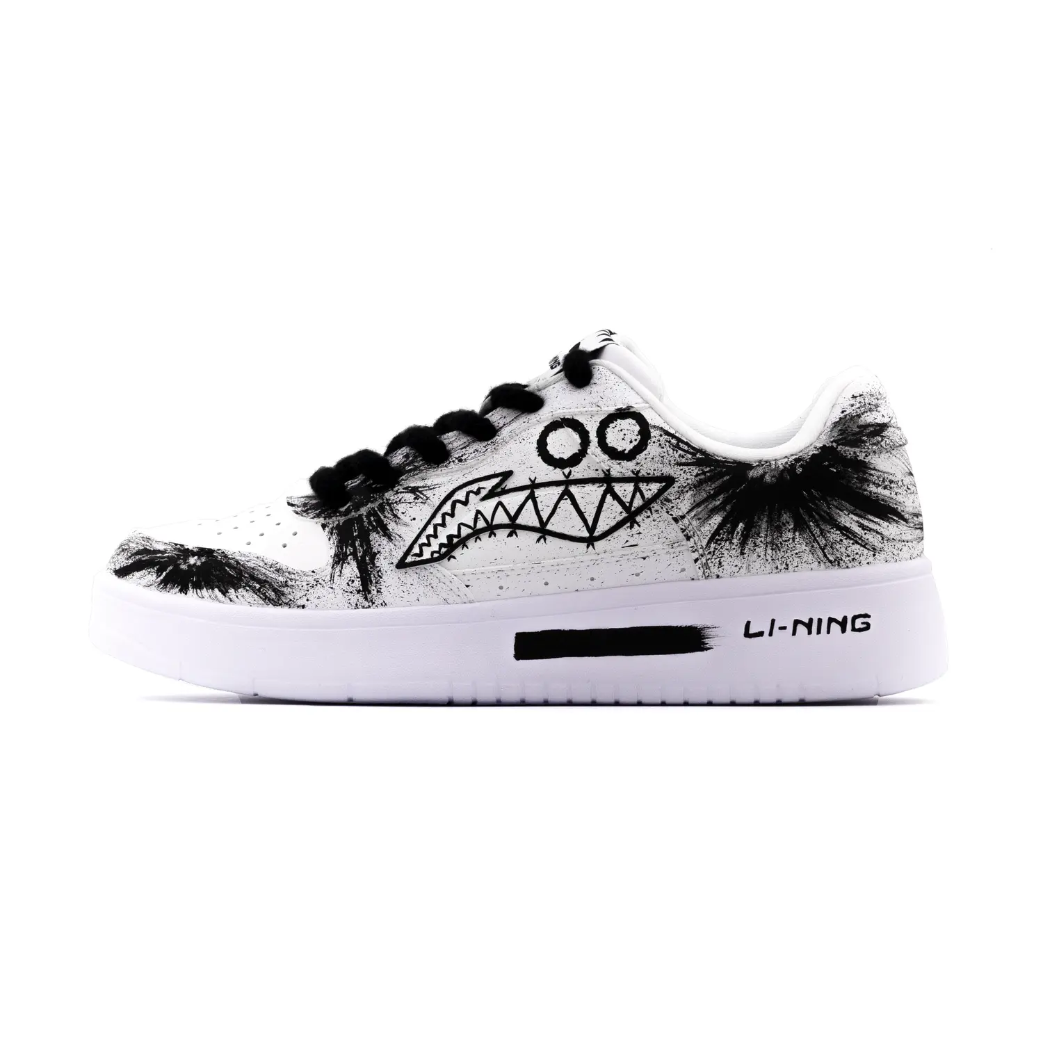 

LINING Мужские белые черные лодочные туфли pontoon boats противоскользящие и износостойкие дышащие низкие кеды для скейтборда