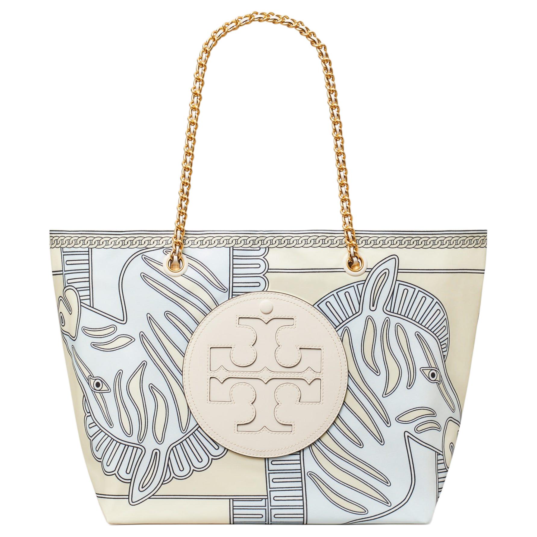 

TORY BURCH Сумка-шоппер Ella из переработанного полиэстера, сумка для покупок, сумка через плечо, женская синяя сумка