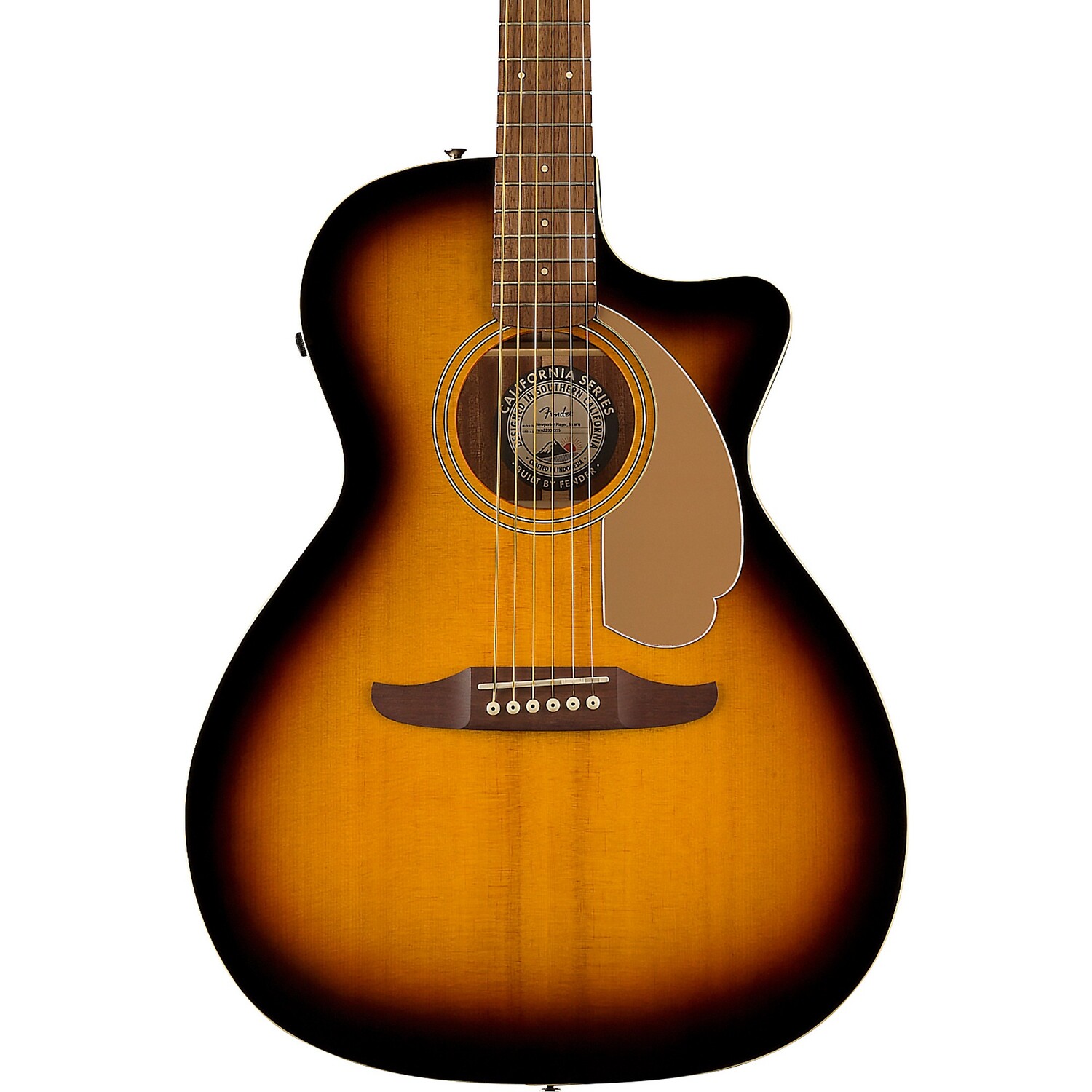 

Акустически-электрическая гитара Fender California Newporter Player Sunburst