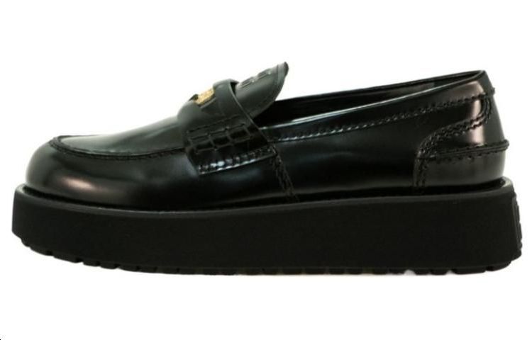 Женские лоферы черные MIU MIU