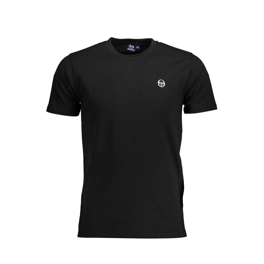 

Черная хлопковая мужская футболка Sergio Tacchini