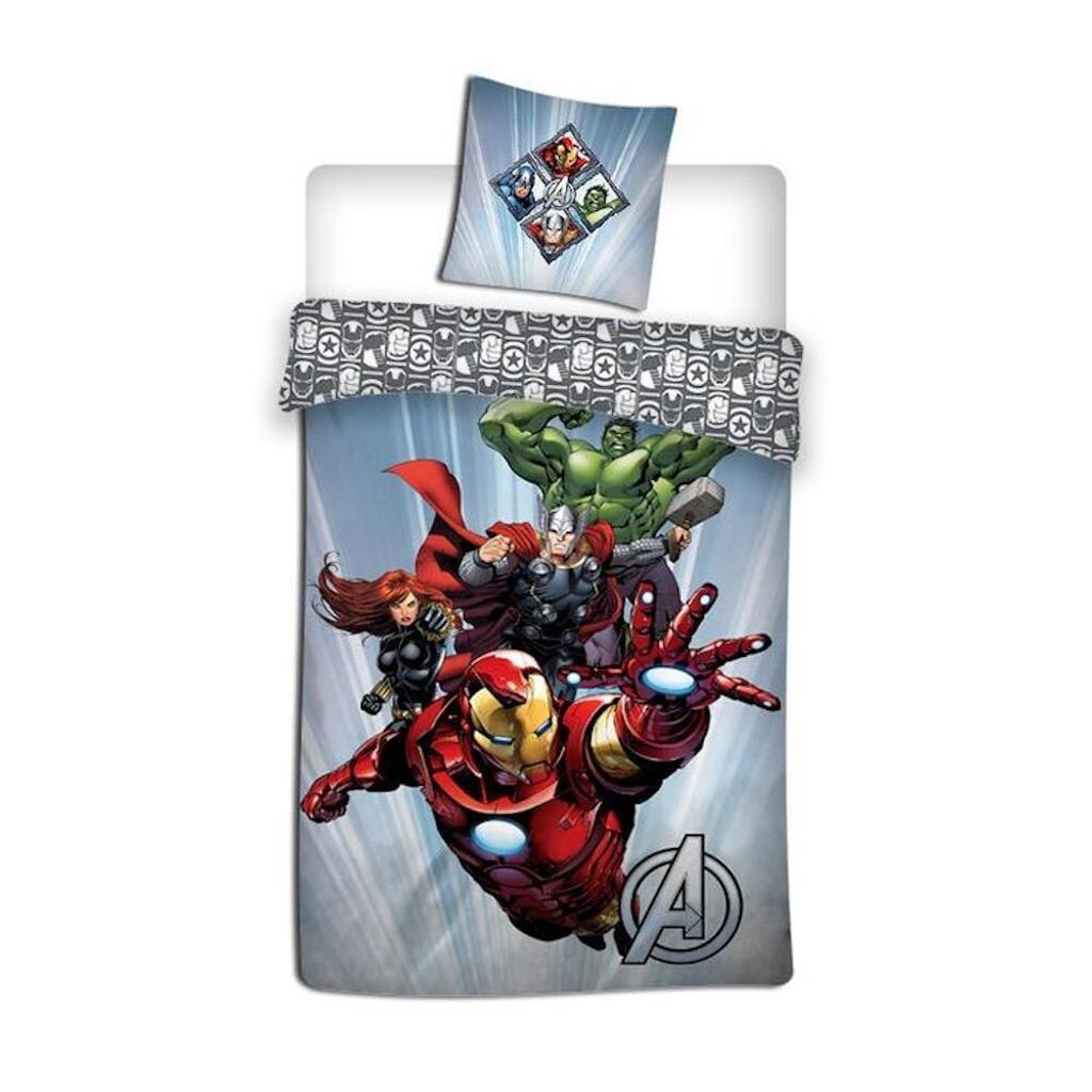 

Пододеяльник Marvel Avengers De Hulk, Black Widow, Iron Man и Thor — 140 x 200 см — полиэстер